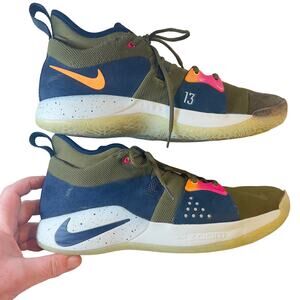 Nike PG 2 Paul George 2 ACG Olive Canvas/Obsidian Size 13 AJ2039 300 Basketball